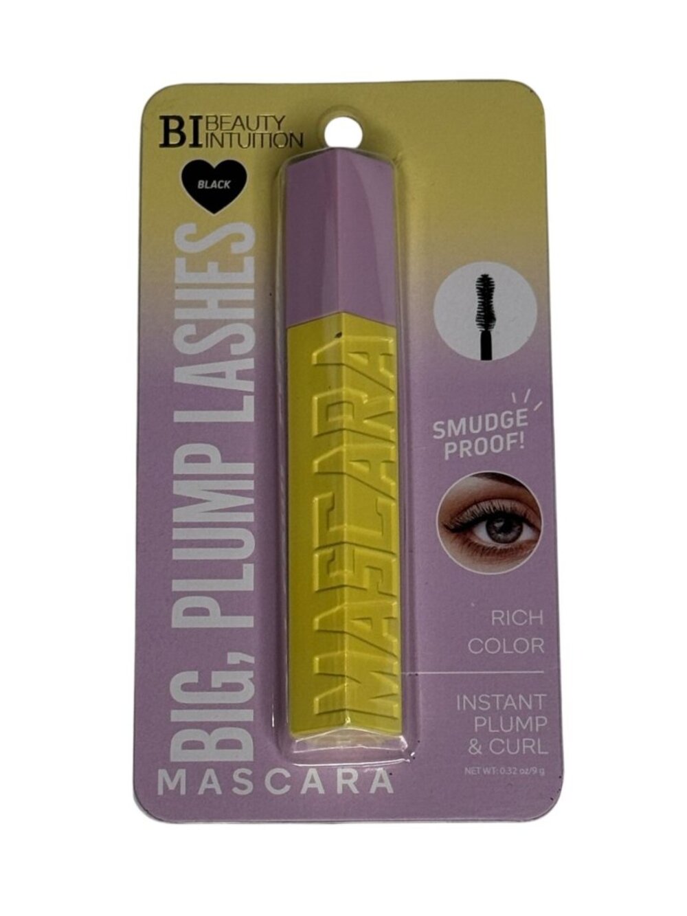 Beauty Intuition Big Plump Mascara Black Instant Volume Curl Lash Mascara New